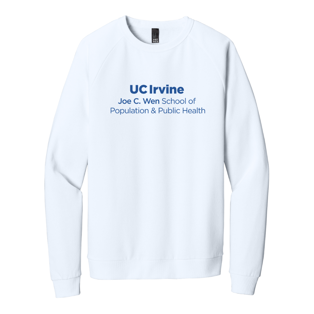 UC Irvine Wen Public Health Fleece Crewneck Sweatshirt-Blue