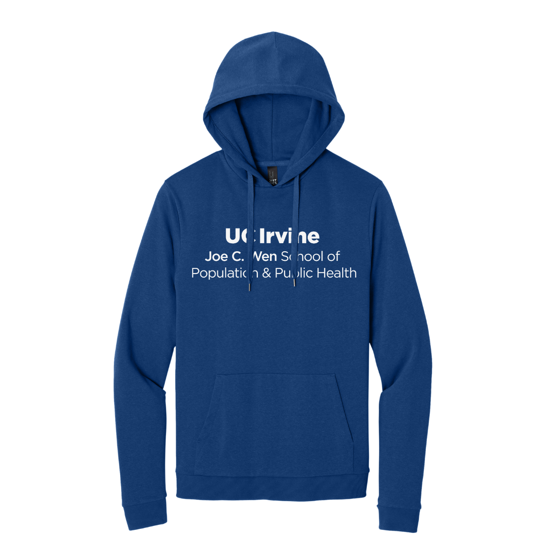 UC Irvine Wen Public Health Fleece Pullover Hoodie-White