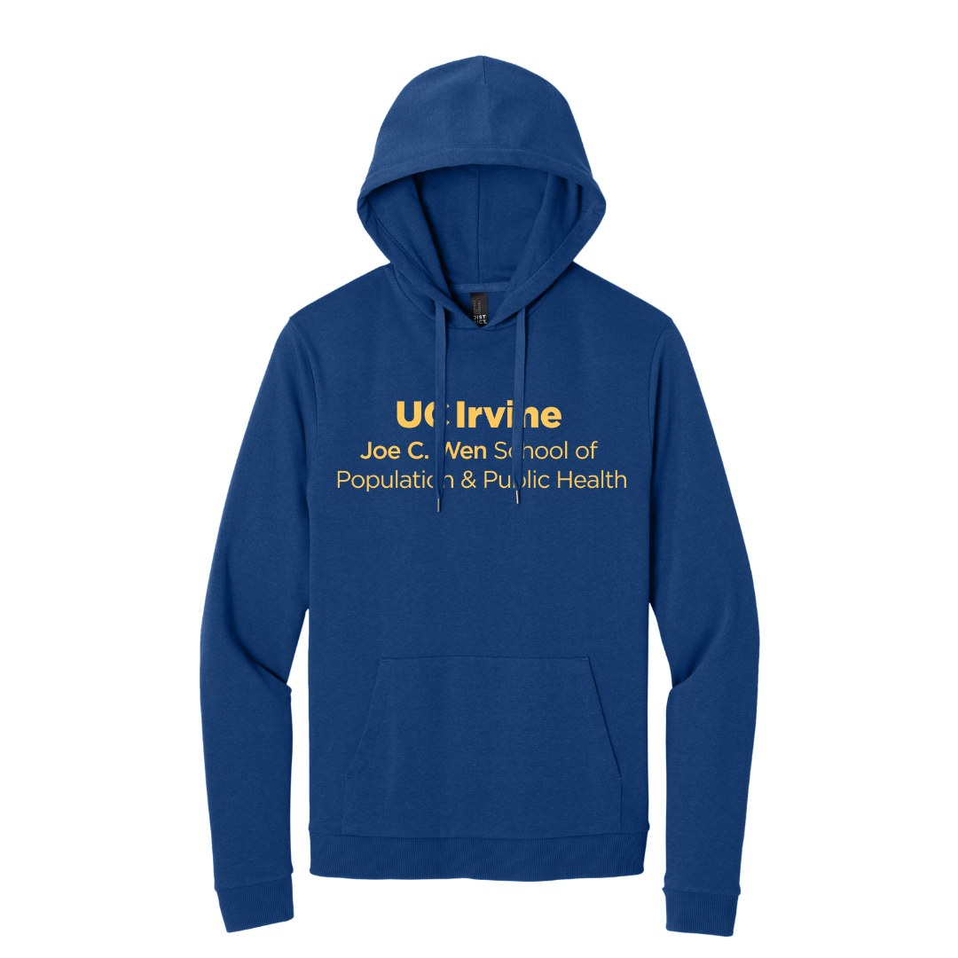 UC Irvine Wen Public Health Fleece Pullover Hoodie-Yellow