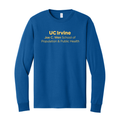 UC Irvine Wen Public Health Long Sleeve T-Shirt-Yellow