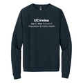 UC Irvine Wen Public Health Fleece Crewneck Sweatshirt-White
